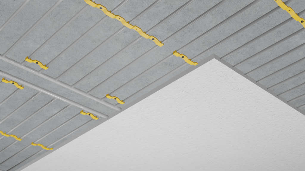 Ceiling heating plaster