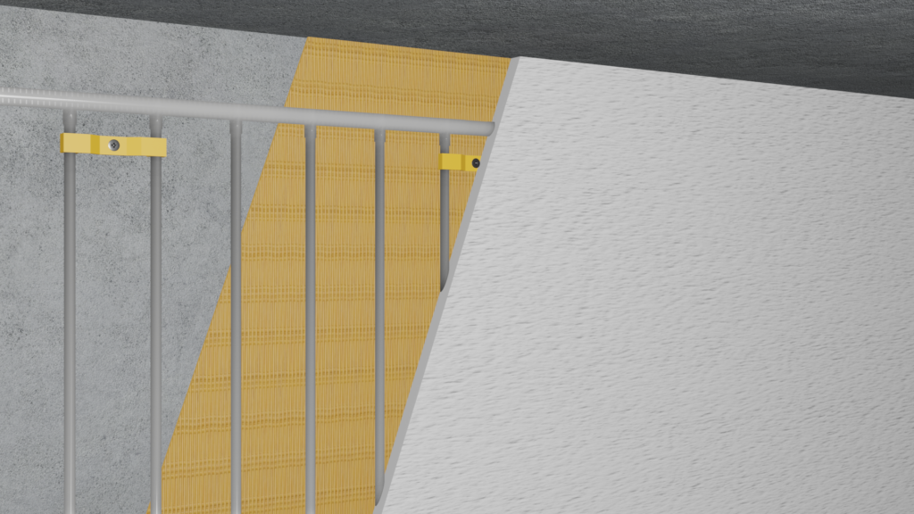 Wall heating reed plaster