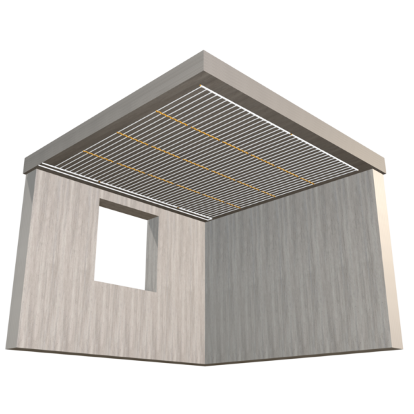 Deckenheizung Set 10 m² - Rohrabstand 8 cm